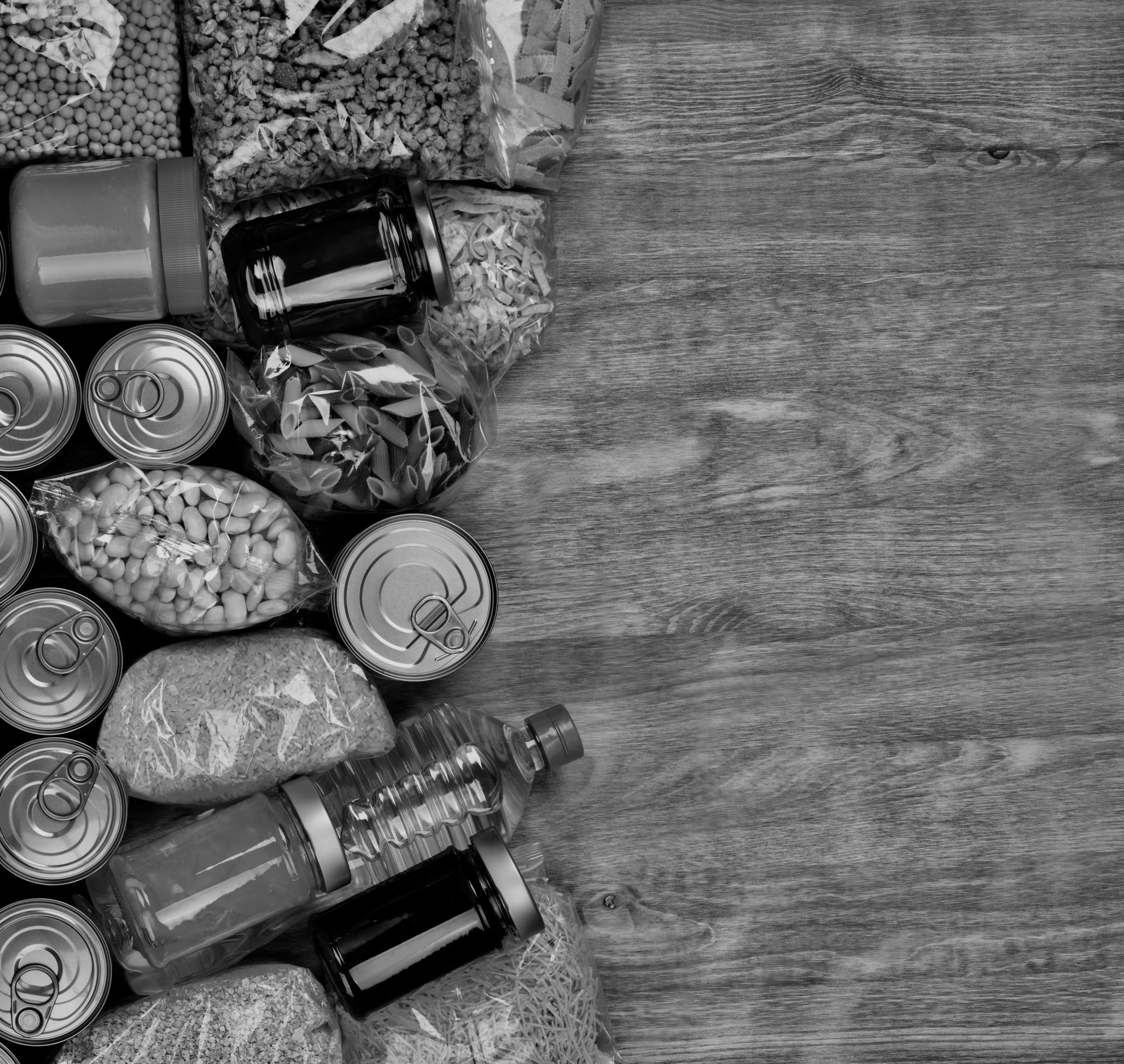 Dry goods on a table