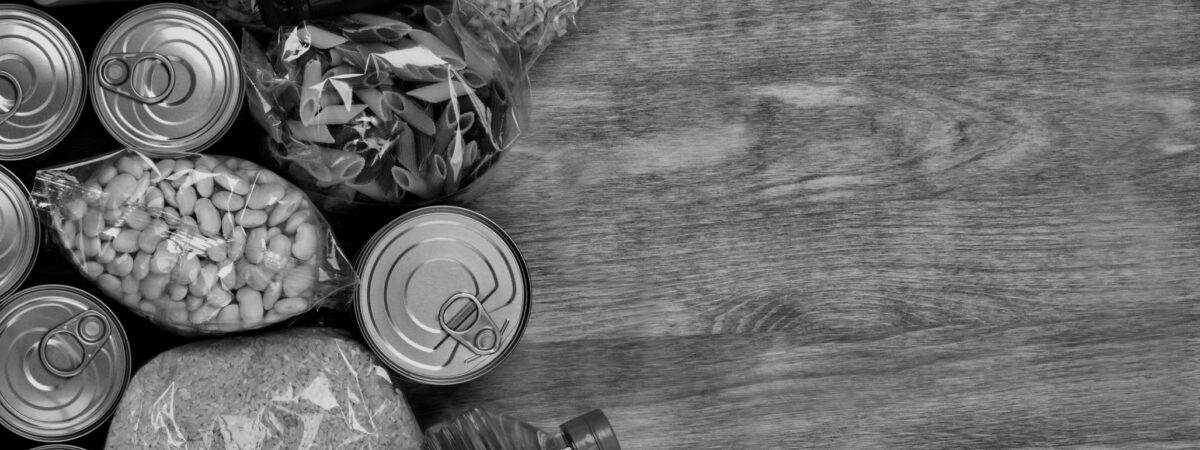 Dry goods on a table